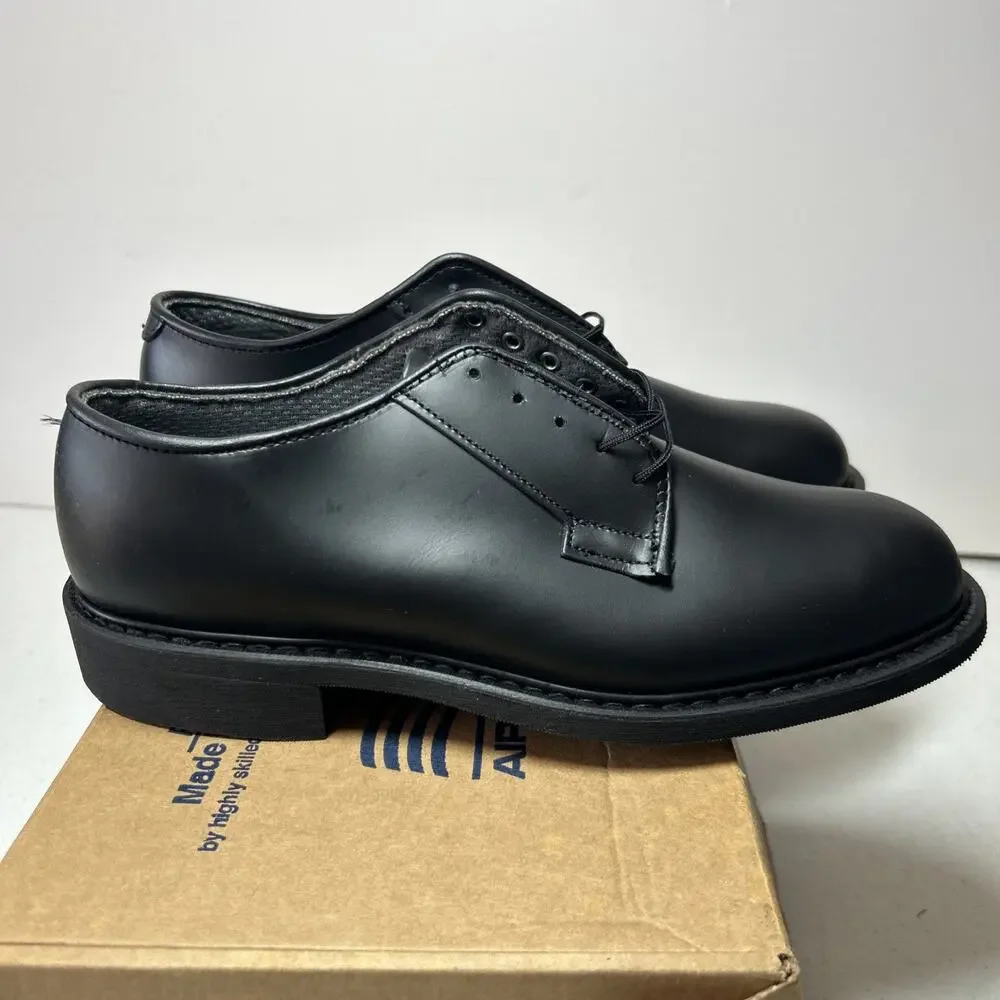 Black Leather, Capps Airlite Uniform Footwear- Size 7.5E DLA-TROOP SUPPORT